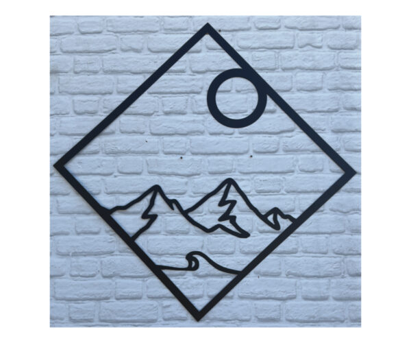 Moon And Mountains Plaque