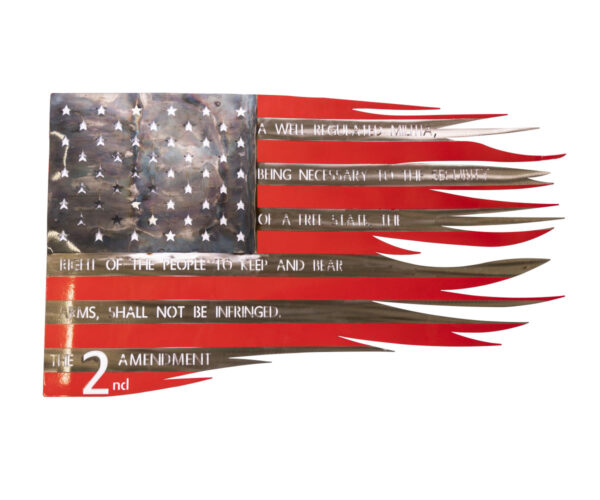 Tattered 2nd Amendment Flag