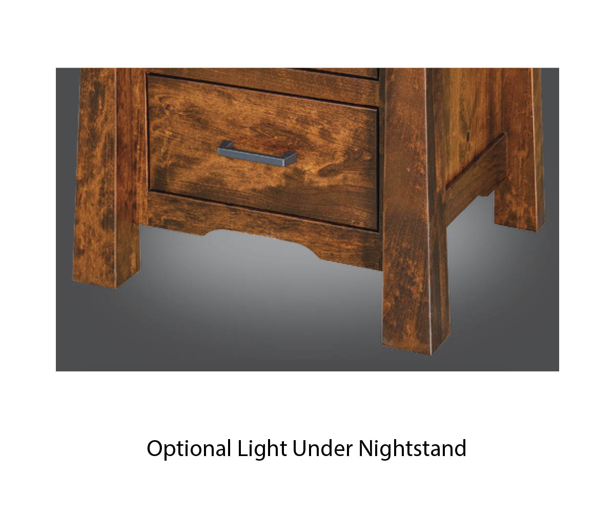 Granny Mission Leg Nightstand - Image 6